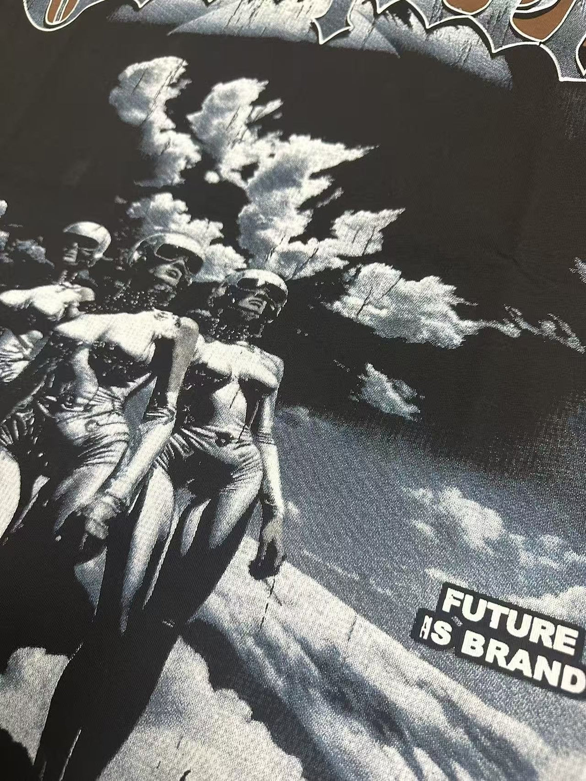 Godspeed Our Future Our Youth Brown Graphic T-Shirt