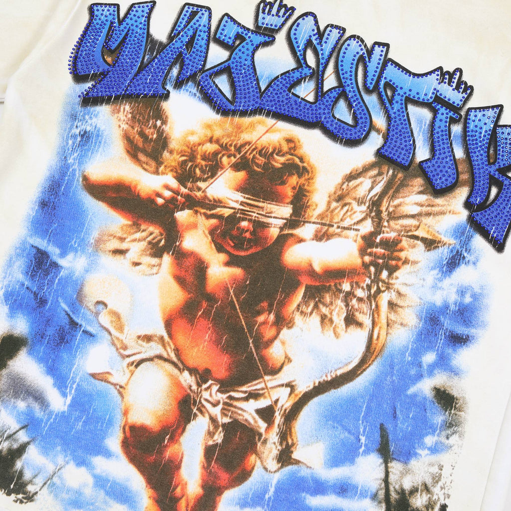 MAJESTIK Baby Angel Cherub Graphic T-Shirt