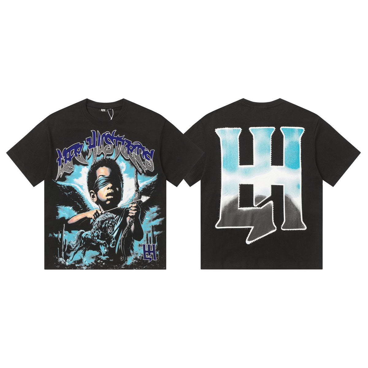 Life Hustlere Rhinestone Graphic T-Shirt