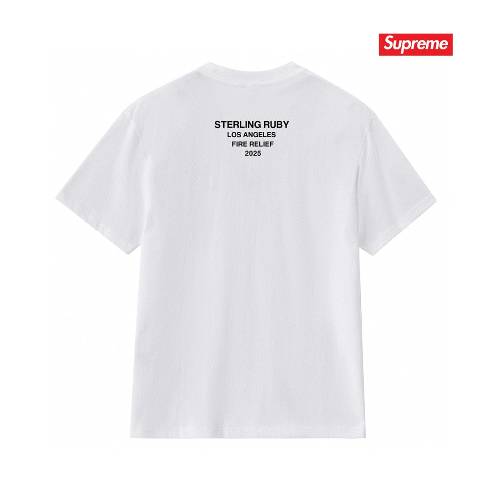 Supreme Los Angeles Wildfire Relief Box Graphic T-Shirt