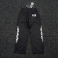 Chrome Hearts Sanskrit Cross Graphic Wide-Leg Pants