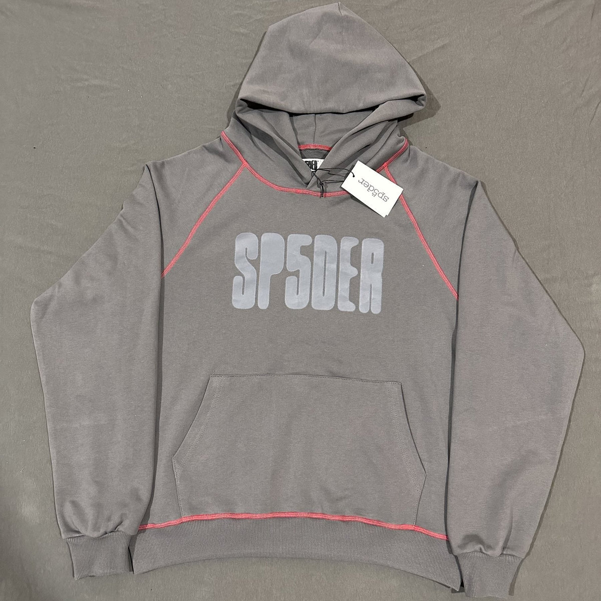 Sp5der Charcoal Gray Hoodie & Sweatpants Matching Set