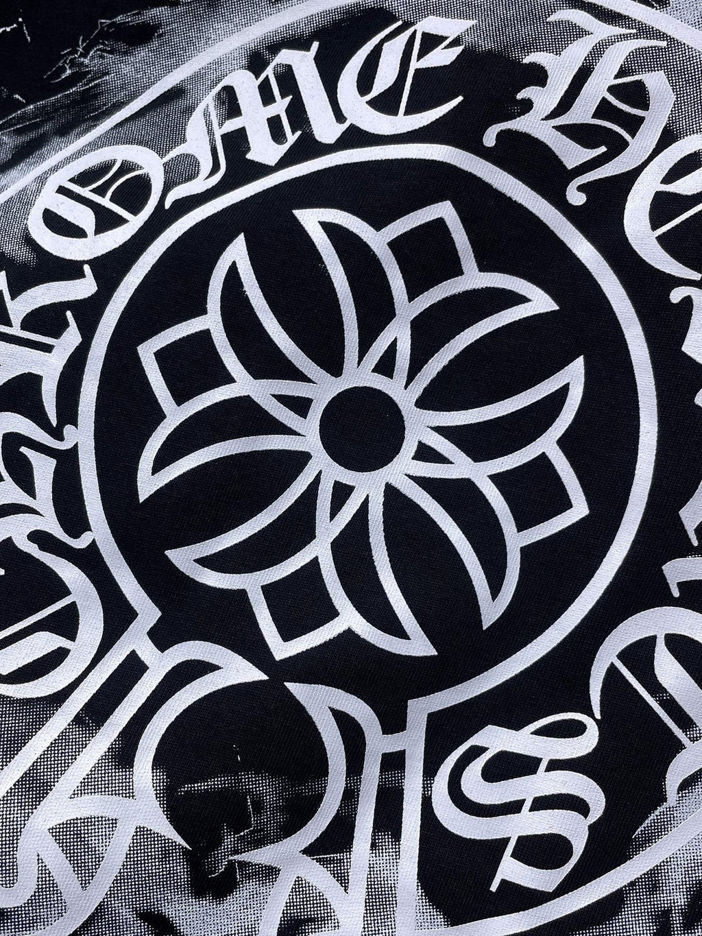 Chrome Hearts Cross Floral Back Graphic T-Shirt
