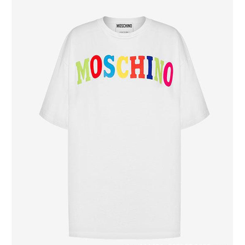Moschino T-shirt Round Neck Bear T-shirt Short Sleeve Couple