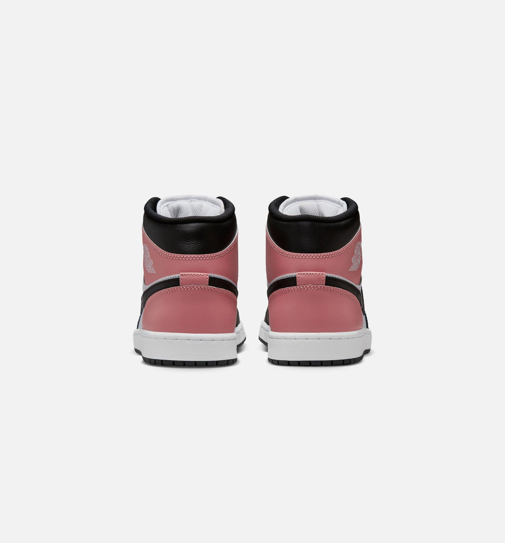 Air Jordan 1 Mid Men's Lifestyle Shoes - White/Rust Pink/Black