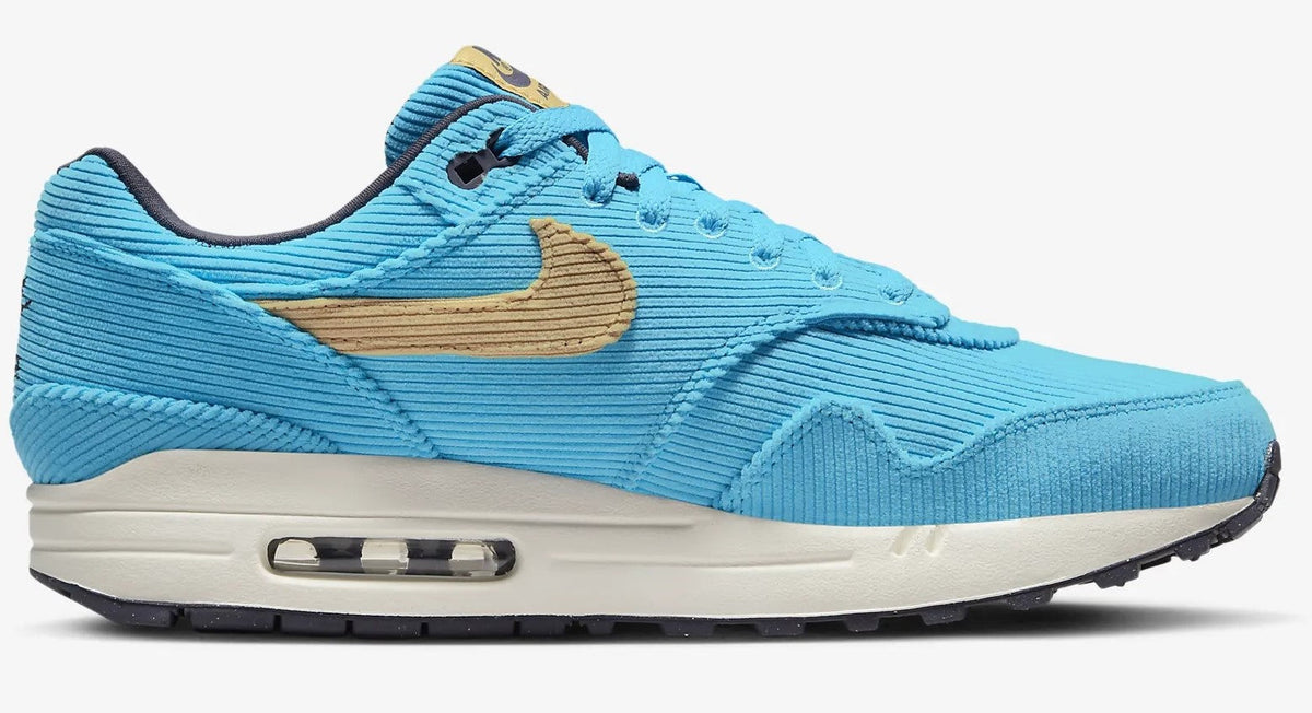 Men's Nike Air Max 1 PRM Baltic Blue/Sesame-Gridiron (FB8915 400)