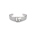 Gucci Crystal Double G Cuff Bracelet