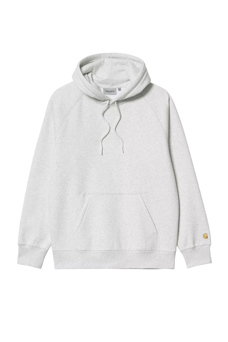 CARHARTT WIP CHASE HOODED SWEAT Ash Heather / Gold
