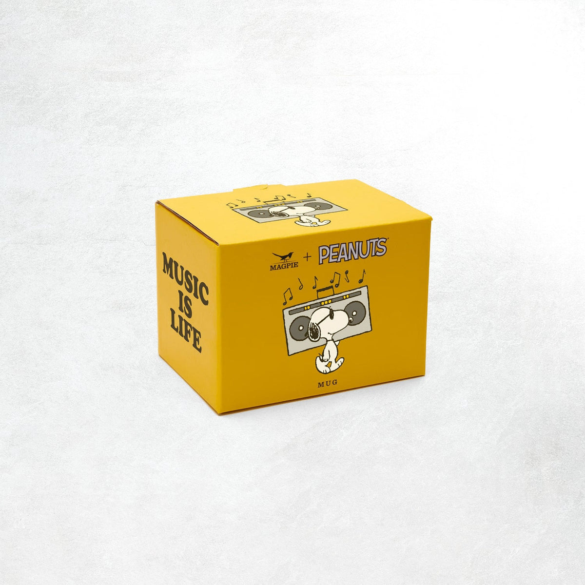 Peanuts by Magpie Mug: Music is Life Boombox