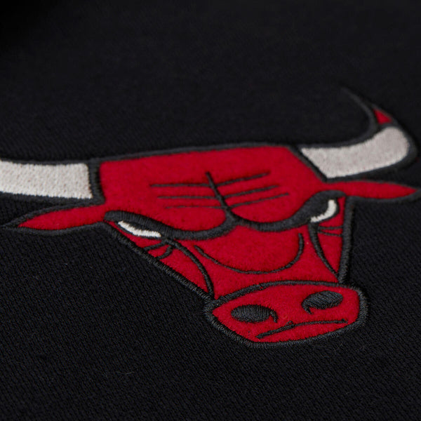 M&N NBA Vi M&N NBA Vintage Logo Chicago Bulls Courtside Fleece Button Front Hoodie  * Full titlentage Logo Chicago Bulls Courtside Fleece Button Front Hoodie