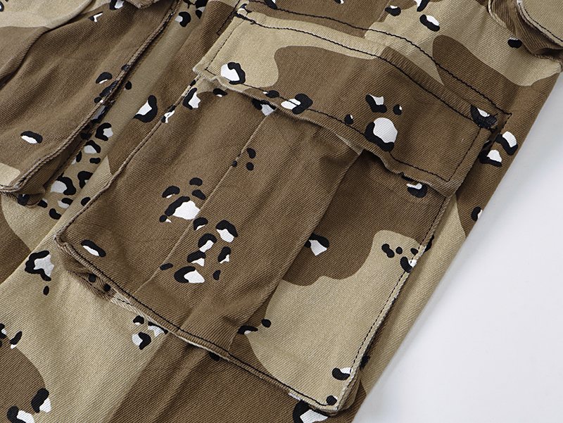 VALABASAS Camo Flared Cargo Pants