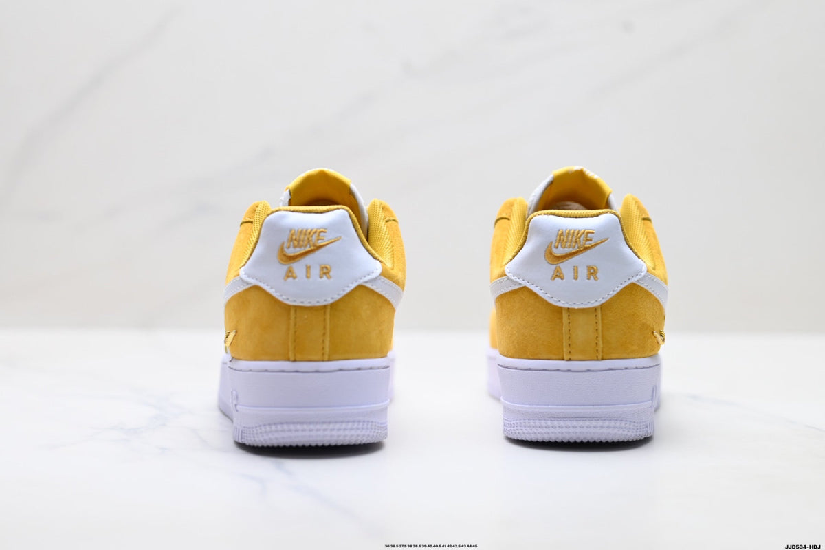 Nike Air Force 1 Low Yellow White Unisex Sneakers Style 10