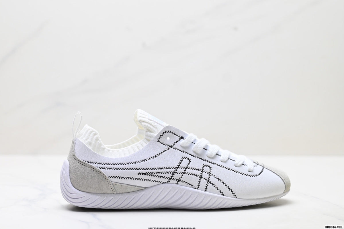 Onitsuka Tiger Low Profile Runner White Line Art Unisex Shoes Style 32