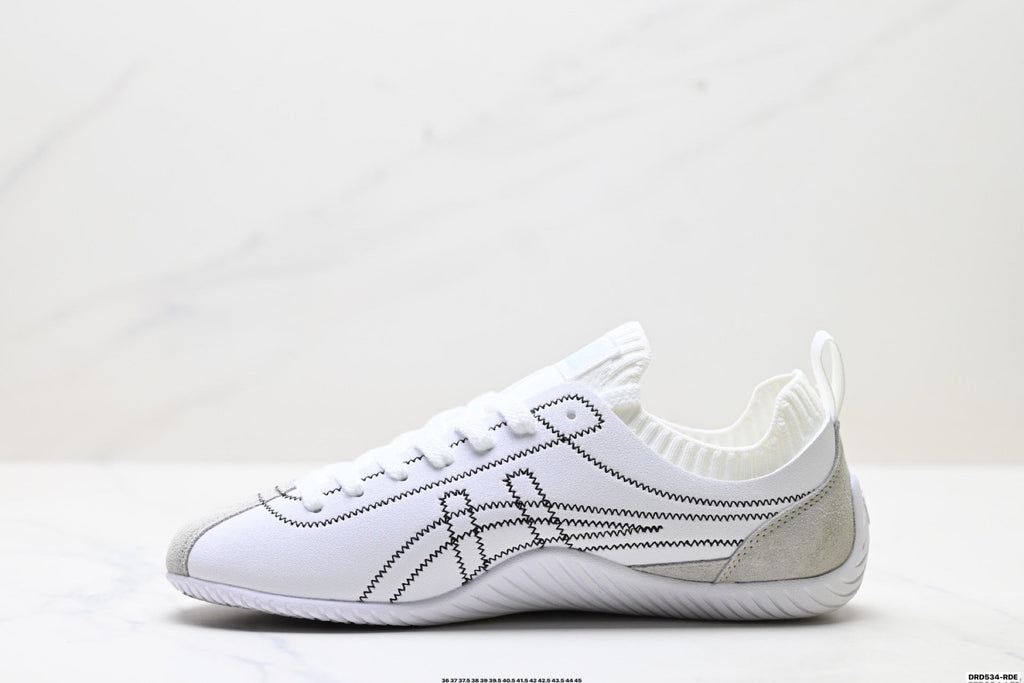 Onitsuka Tiger Low Profile Runner White Line Art Unisex Shoes Style 32