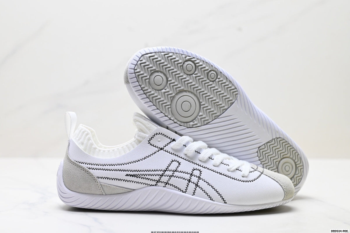 Onitsuka Tiger Low Profile Runner White Line Art Unisex Shoes Style 32