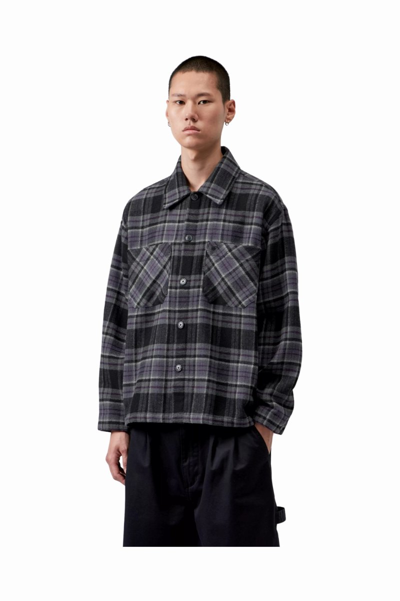 CARHARTT WIP L/S PARSON SHIRT Check / Shady Purple