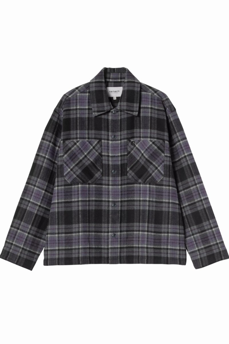CARHARTT WIP L/S PARSON SHIRT Check / Shady Purple