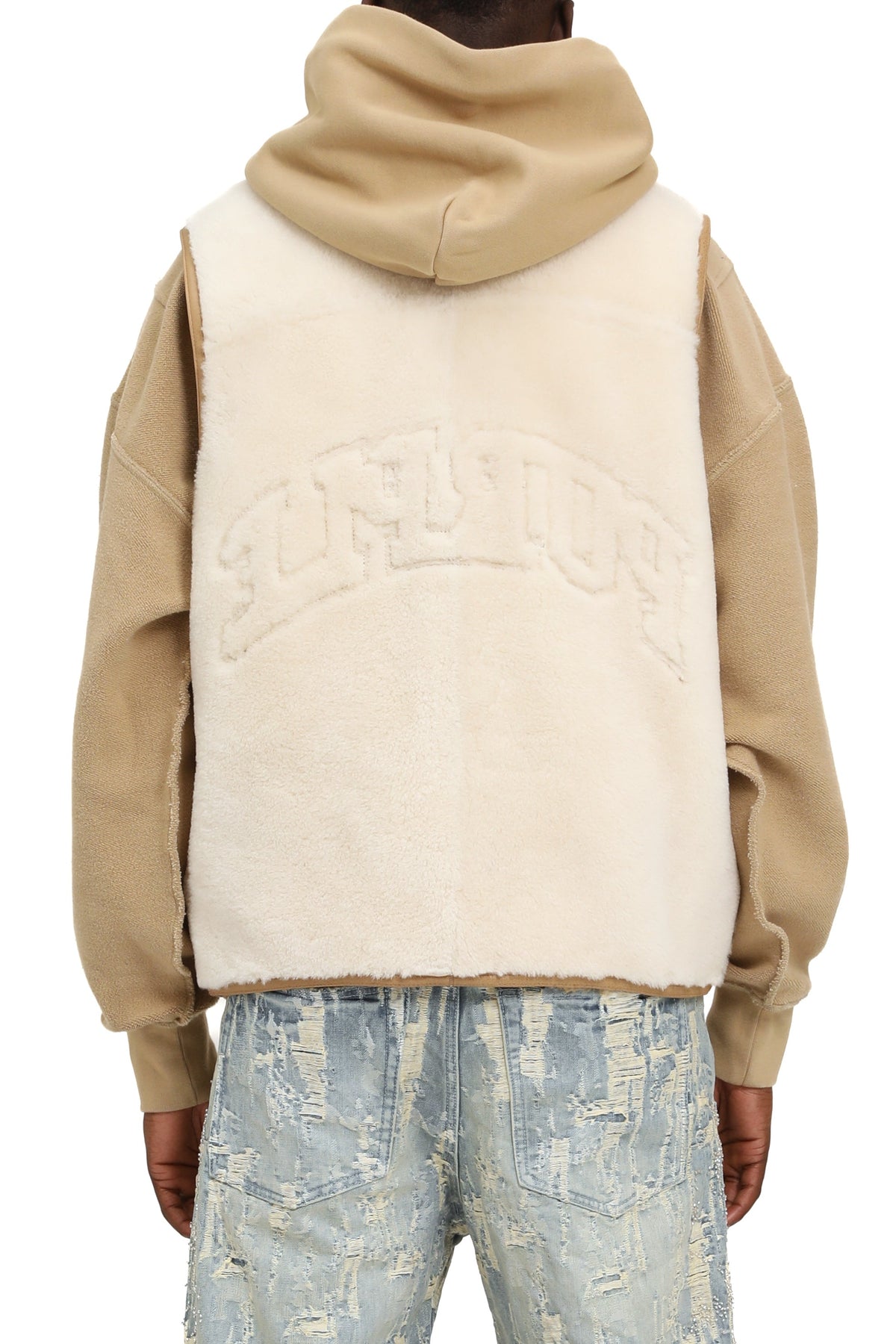 Purple Brand Reversible Shearling Vest