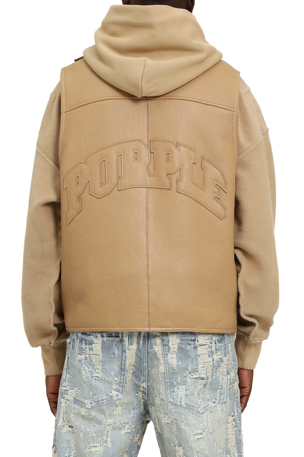 Purple Brand Reversible Shearling Vest