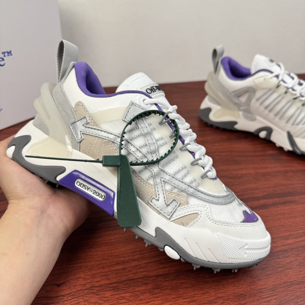 Off-White ODSY-1000 White Purple Sneakers