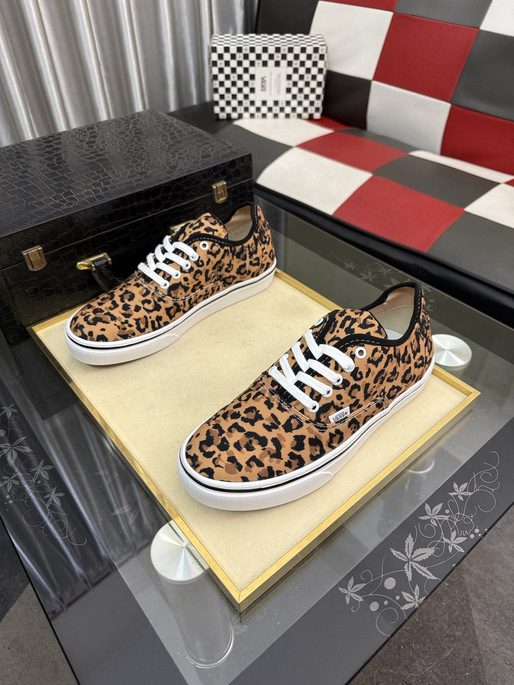 Vans Leopard Print Low-Top Sneakers