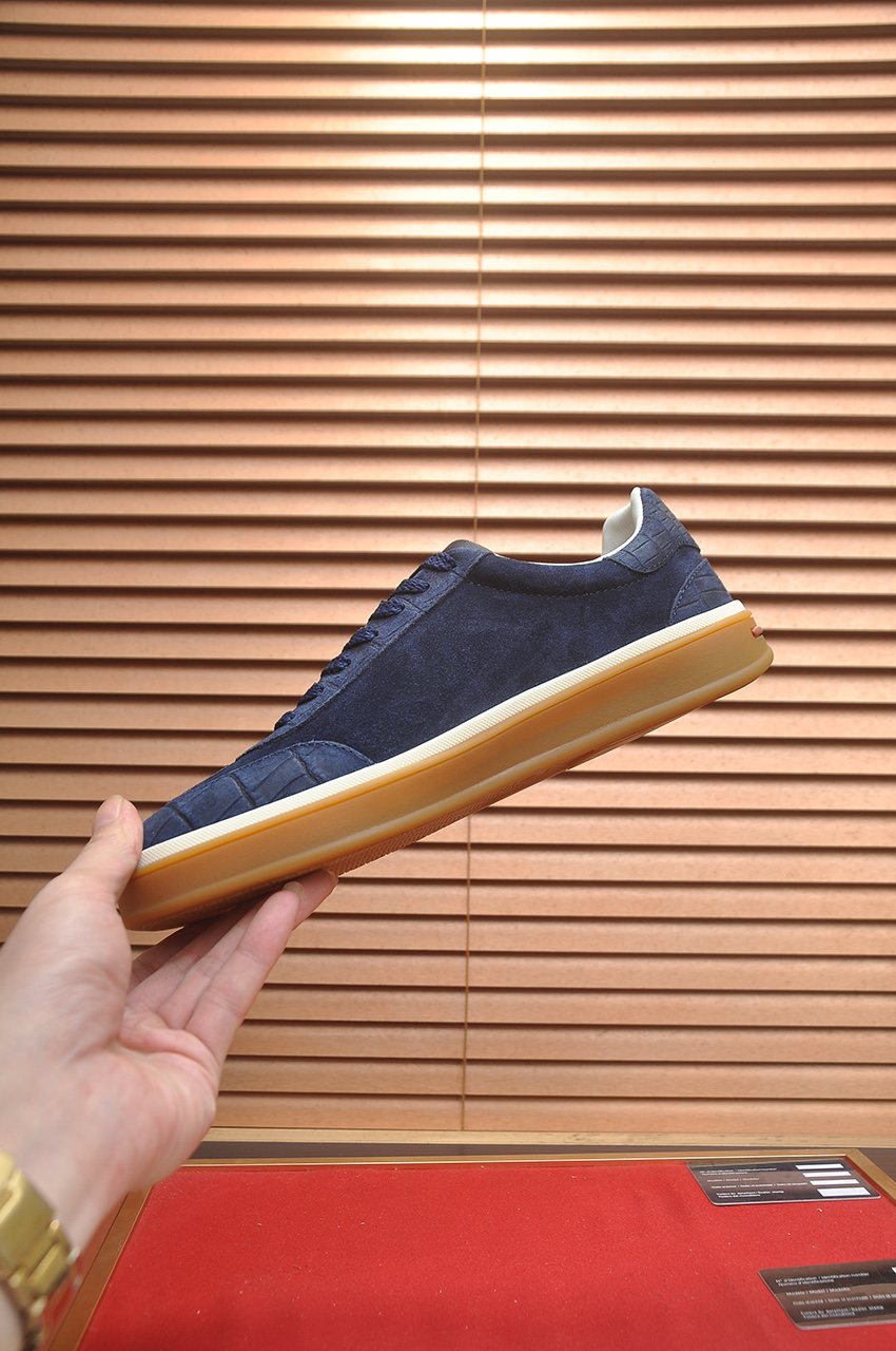 Loro Piana Low-Top Gum Sole Sneakers