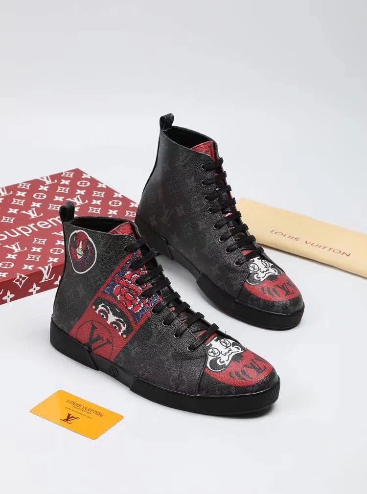 Animal Graphic High-Top Sneakers
