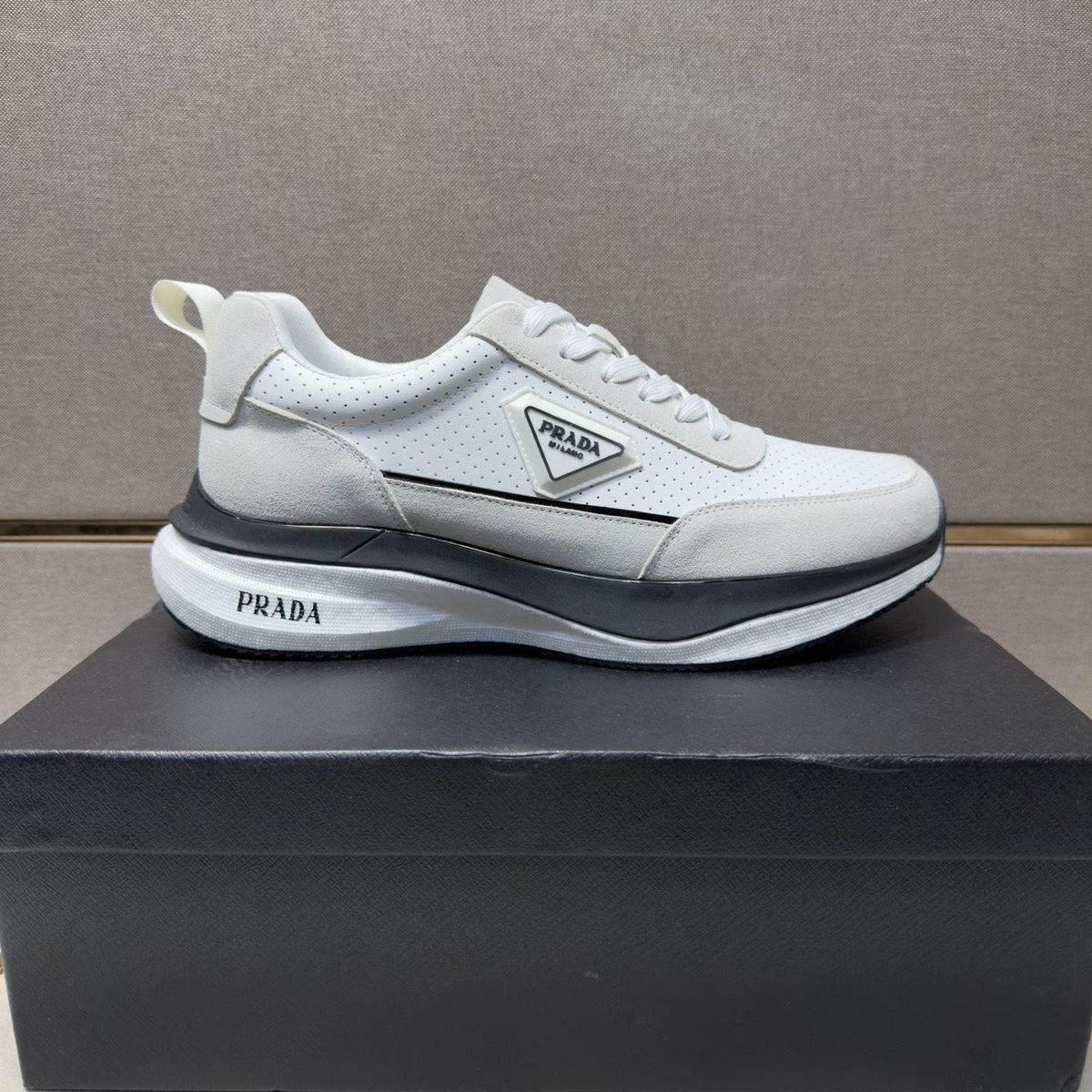 Prada Mesh Panel Sneakers