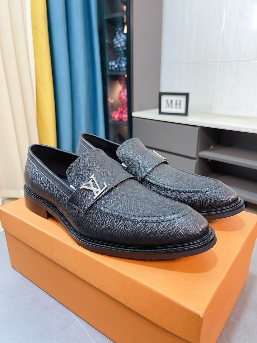 Louis Vuitton Textured Hardware Loafers