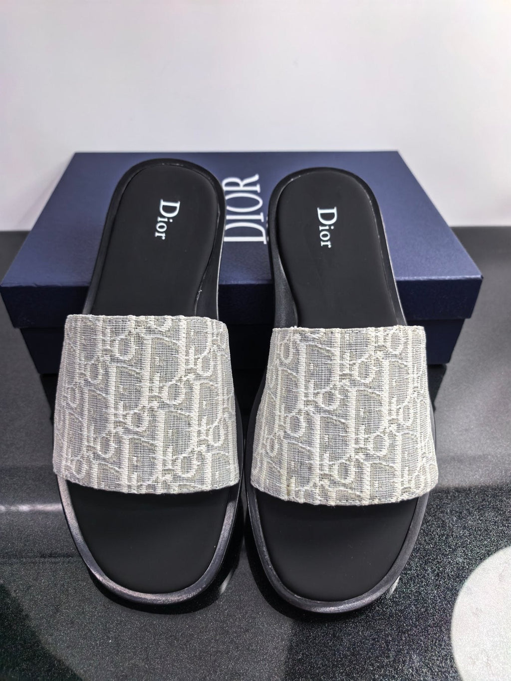 Dior Monogram Slide Sandals
