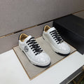 Philipp Plein Men's Textured Low-Top Sneakers - Metallic-Look Collar Accents