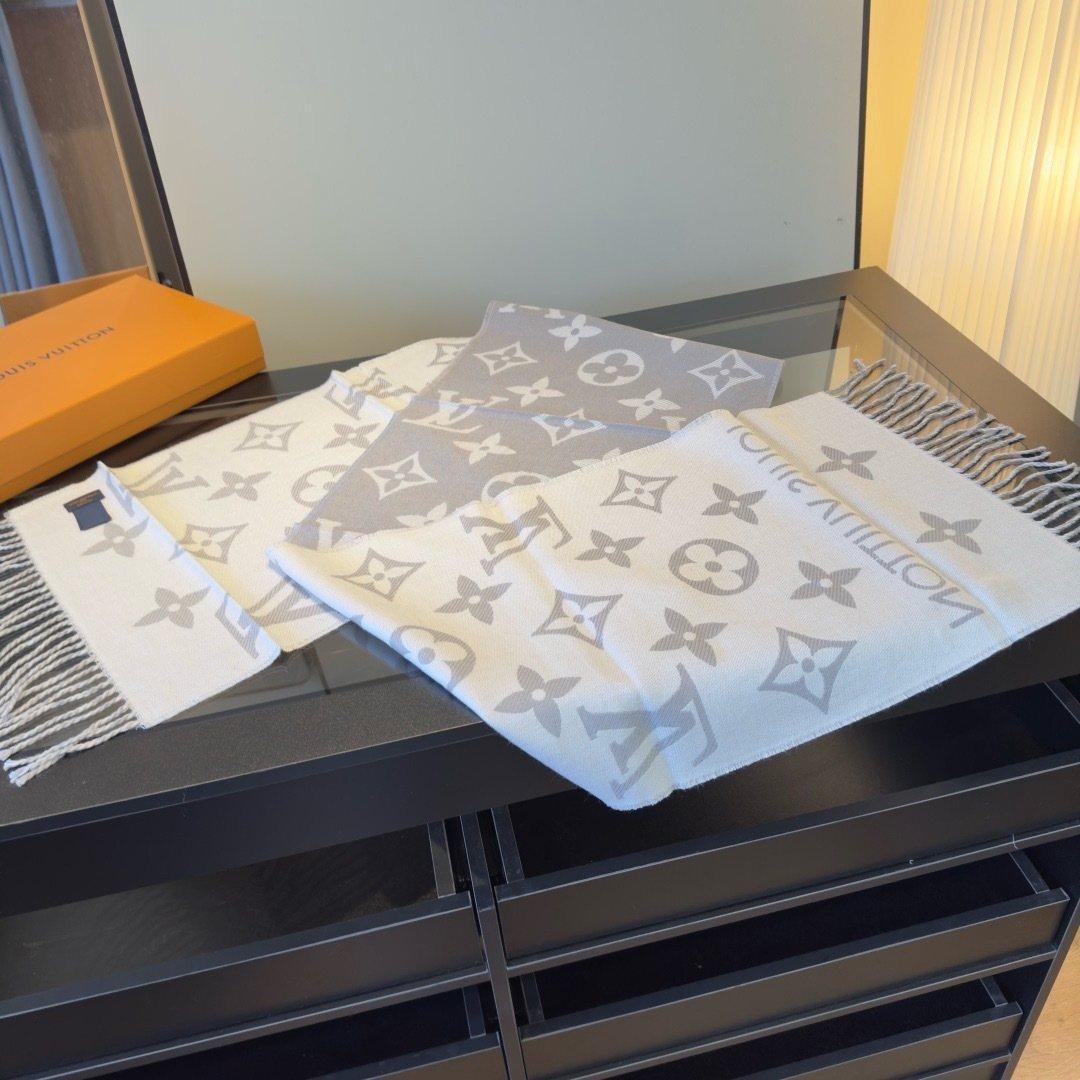 Louis Vuitton Monogram Fringe Scarf