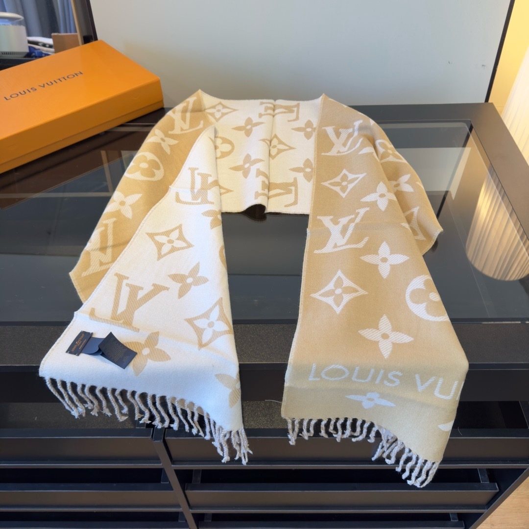 Louis Vuitton Monogram Fringe Scarf
