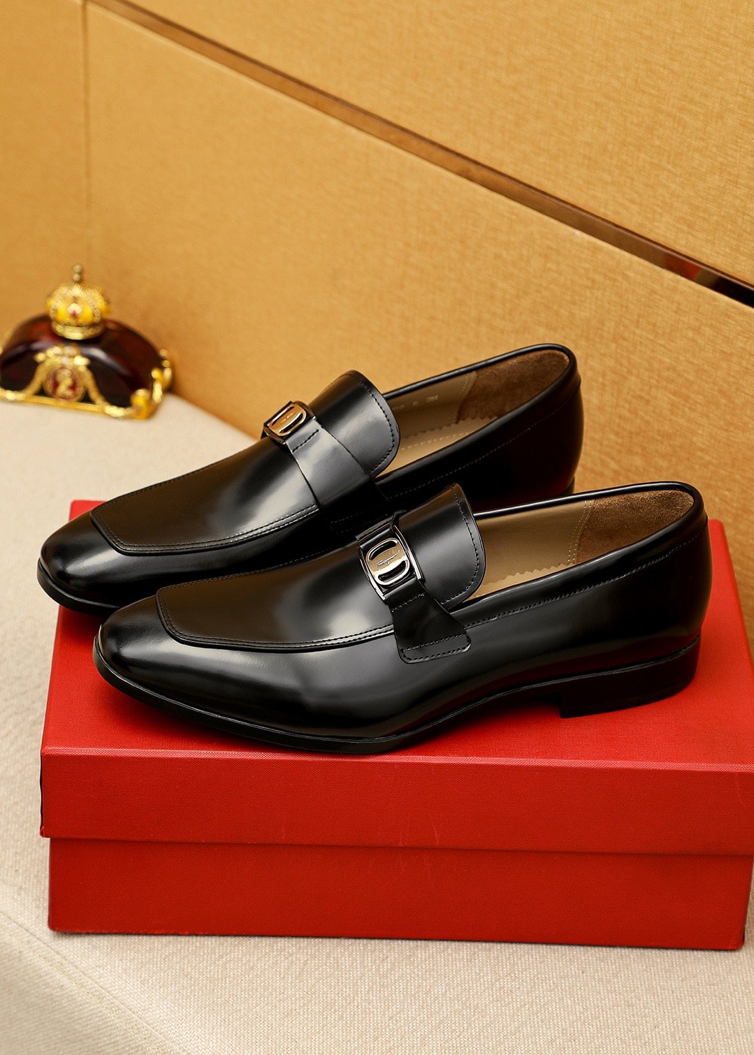 Salvatore Ferragamo Men's Buckle Slip-On Loafers