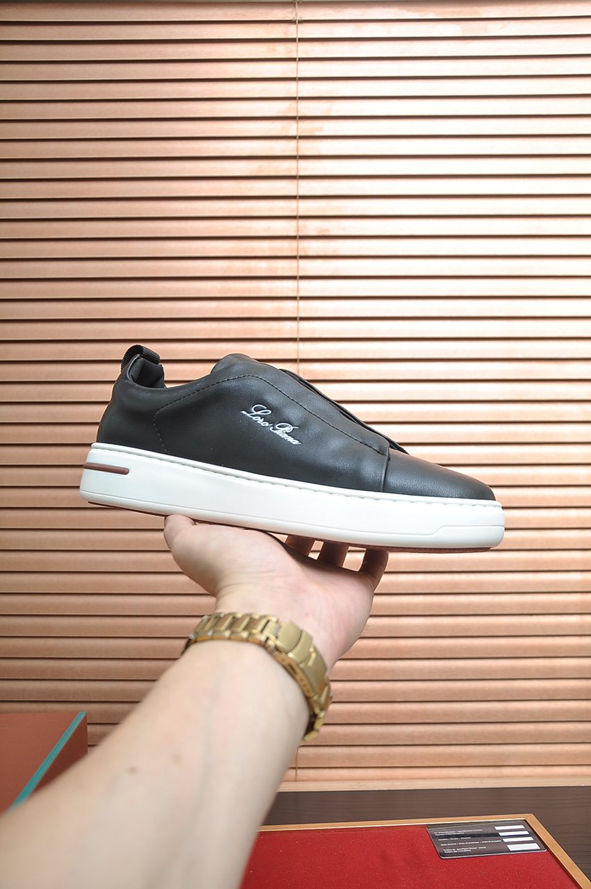 Loro Piana Low-Top Slip-On Sneakers