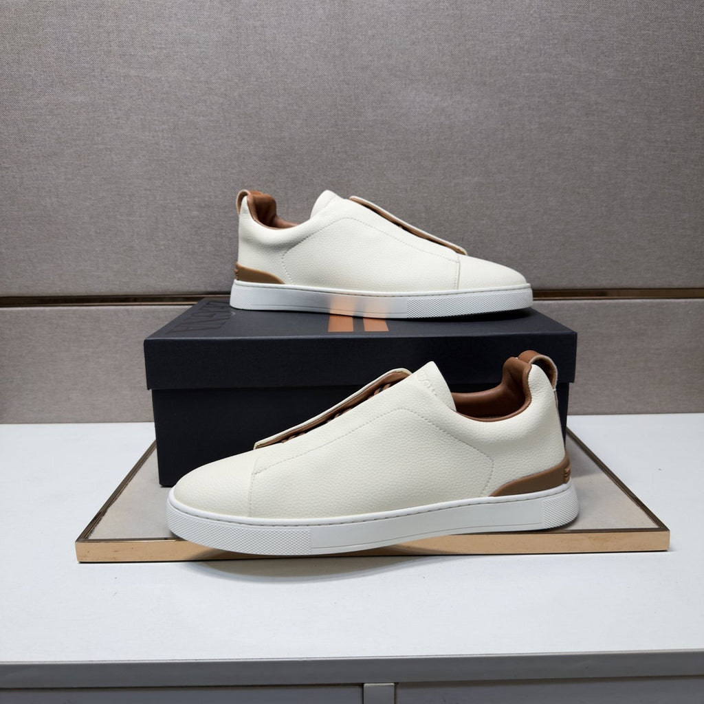 Zegna Men's Low-Top Slip-On Sneakers