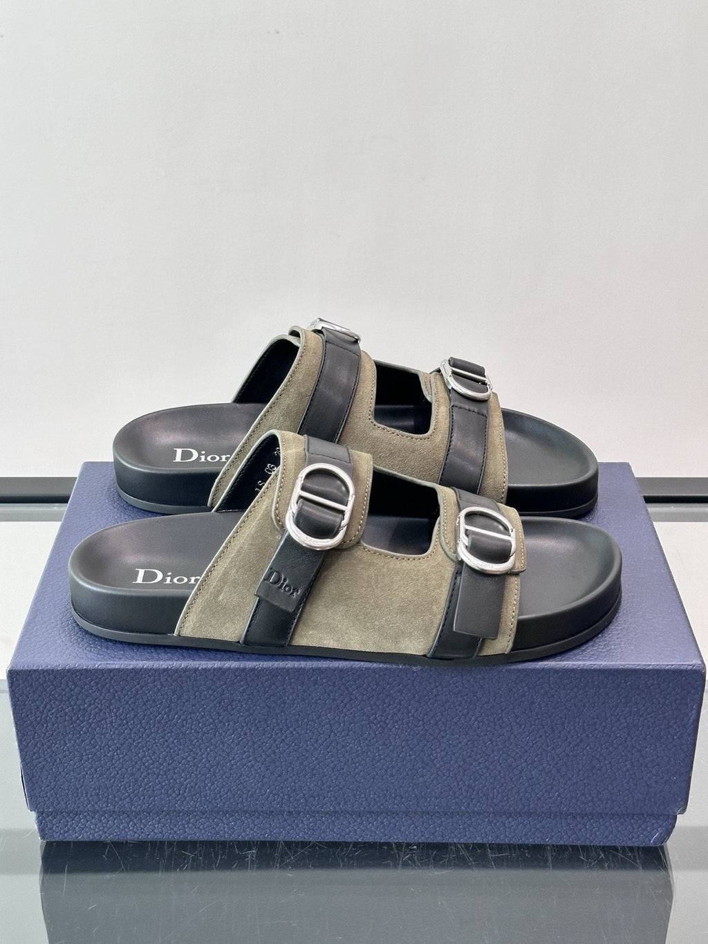 Dior Two-Strap Buckle Sandals