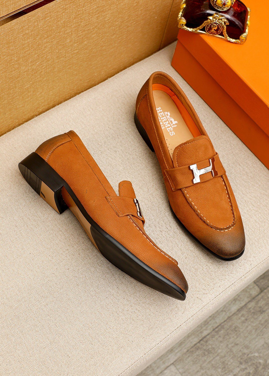 Hermès H-Hardware Loafers - Moccasin-Style Toe Stitching
