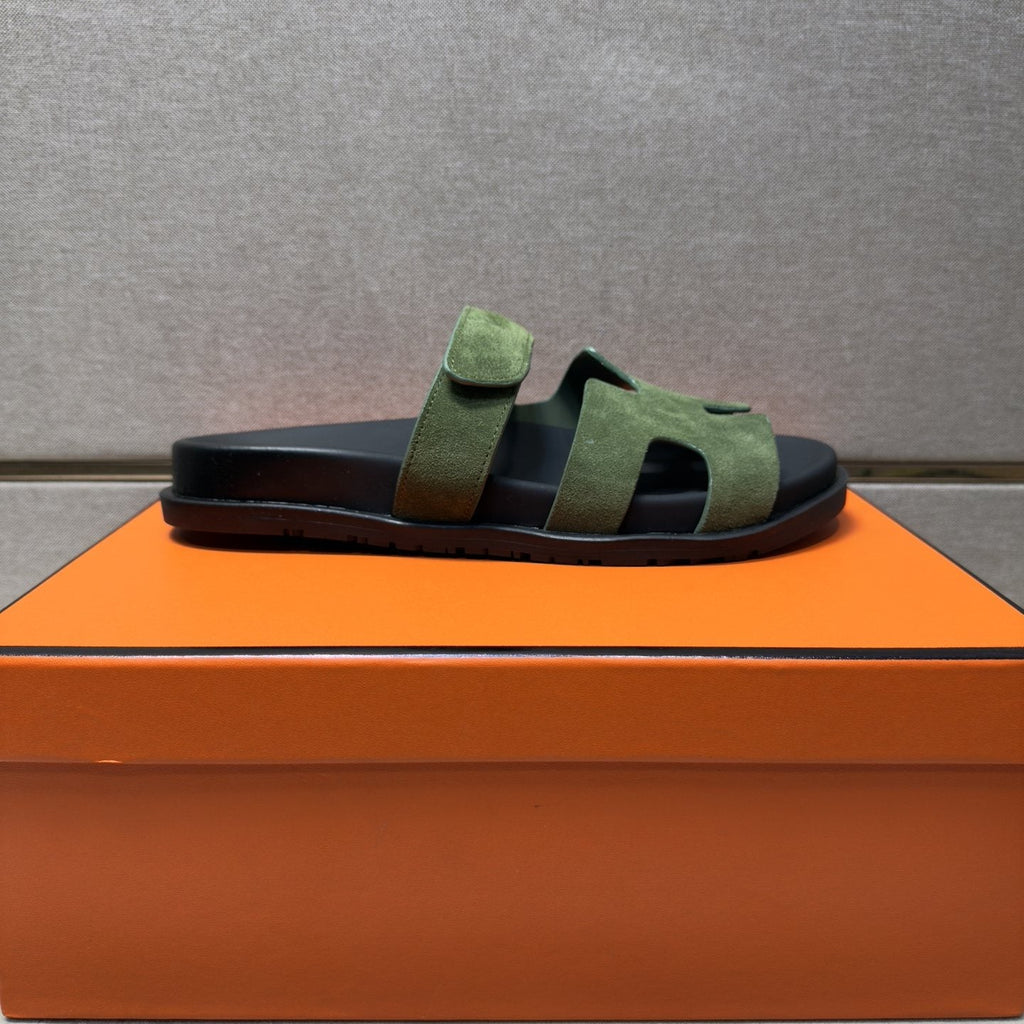 Hermès Cutout Slide Sandals