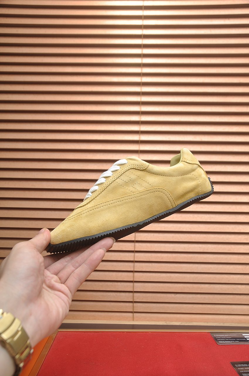 Hermes Low-Top Lace-Up Sneakers