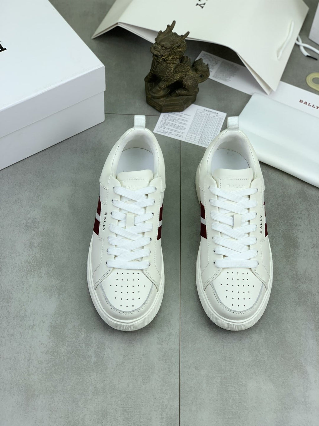 Bally Double-Stripe Low-Top Sneakers