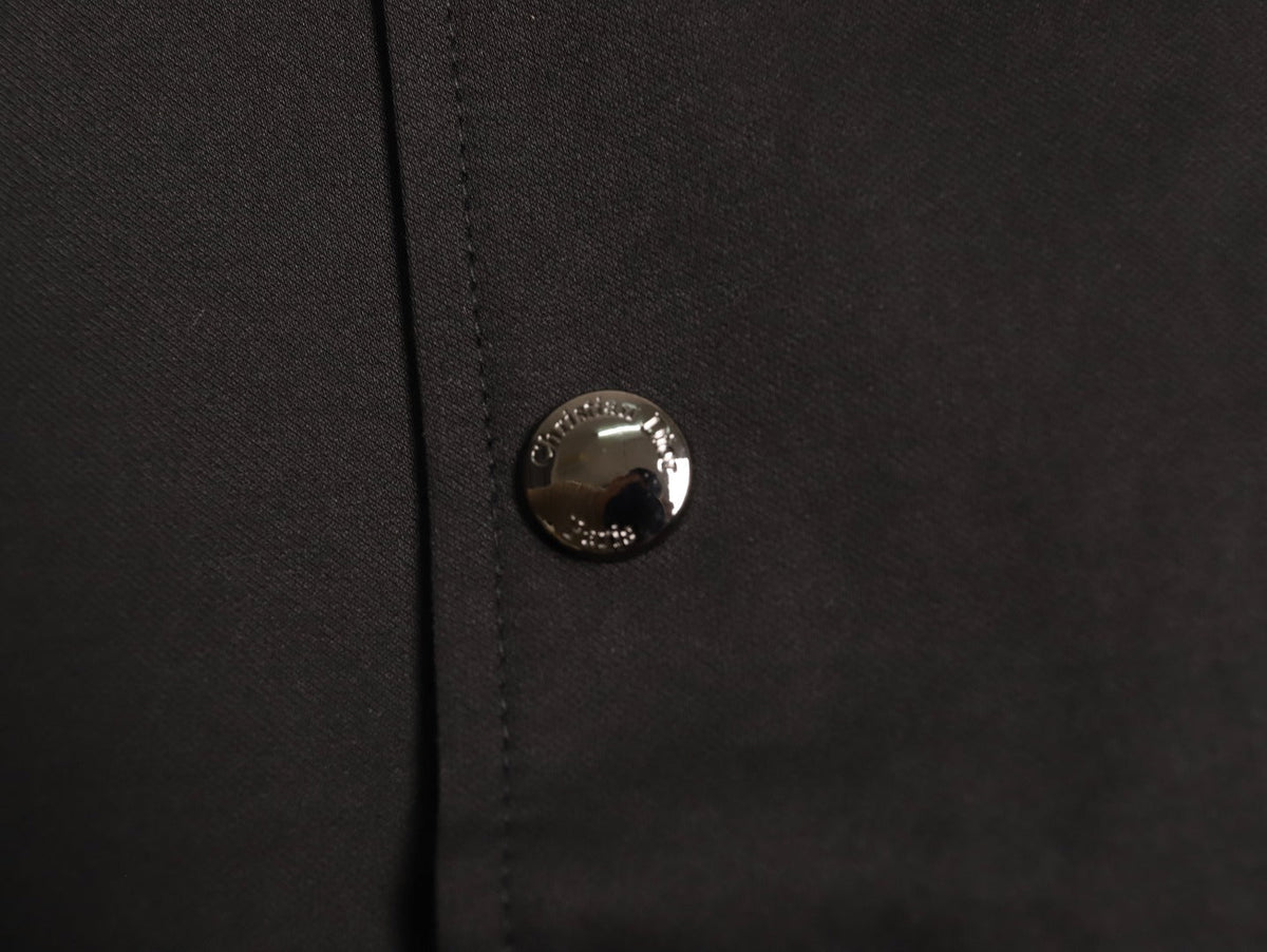 Dior Floral-Detail Back-Logo Varsity Jacket - Black